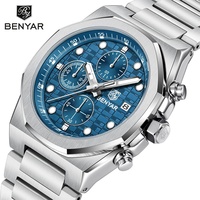 BENYAR 5216 New Multi functional Luxury Men's Watch Quartz LD57 Waterproof Luminous Calendar Chronograph Business Watch for Men