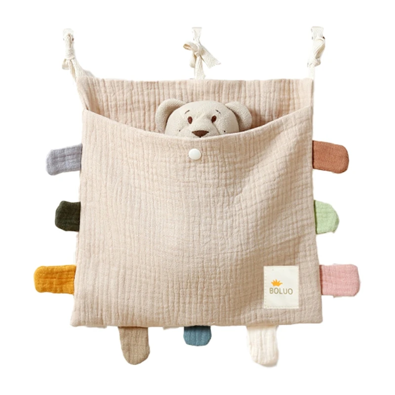 Baby Bed Side Organiser Cotton Bed Storage Bagessentials Storage Bag Baby Hanging Bag For Baby Nappy Toy Clothes