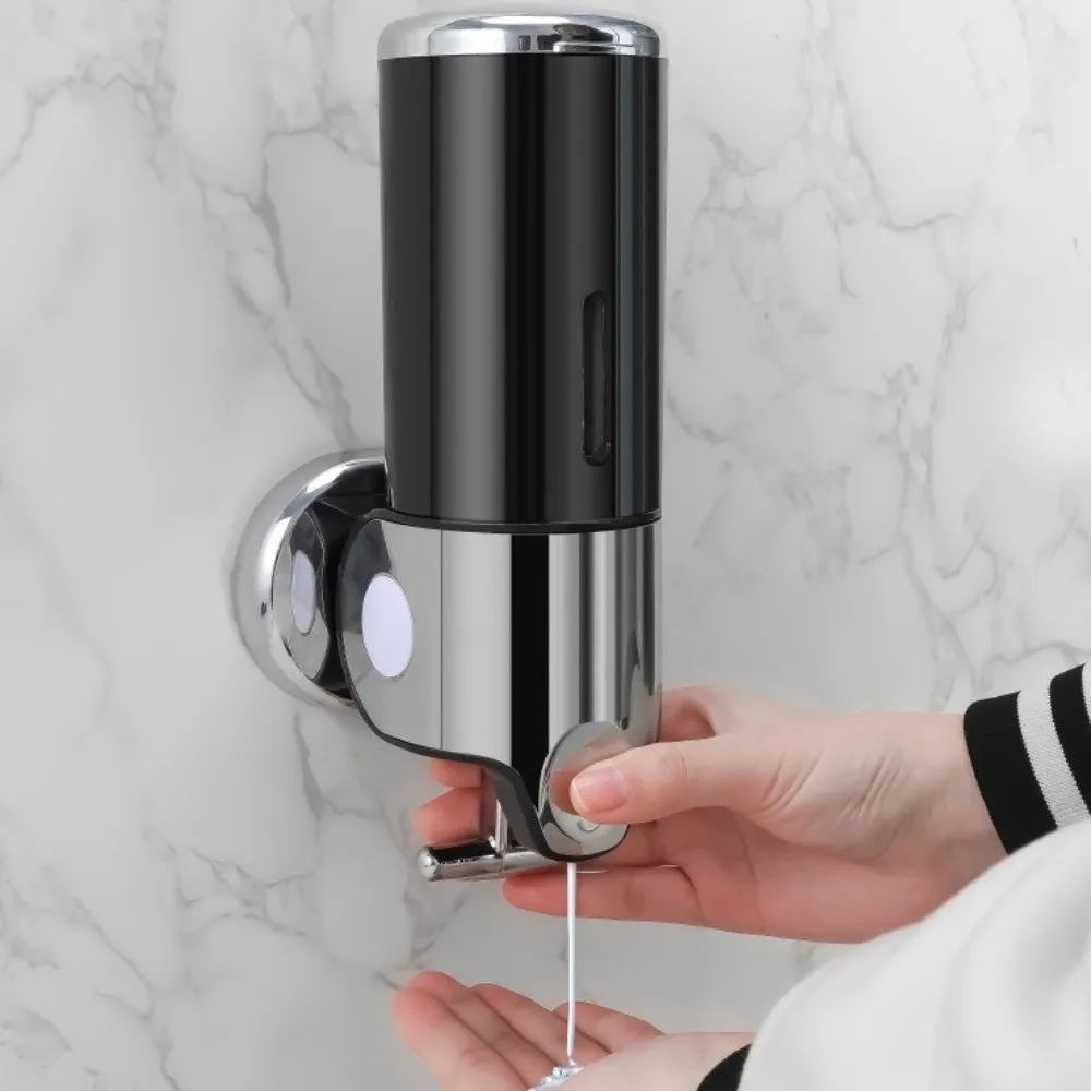 

Waterproof Bathroom Soap Dispenser Moisture-proof Wear-resistant Wall Mount Dispenser Press Design Detachable