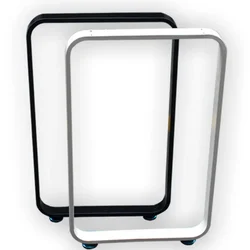 Modern Minimalist Iron Art Support Feet Curved Bar Stand Single-Side Table Legs Stable Heavy-Duty Table Components Sleek Design
