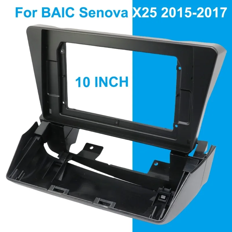 For BAIC Senova X25 2015-2017 10 Inch Android Car Radio Frame Fascia Panel Wiring Harness Canbus Decoder Kit