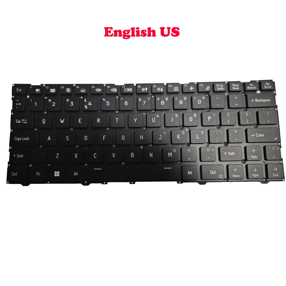 Laptop NO Backlit Keyboard For CVM23F23US94302 6-80-V5410-01B-1 English US Black No Frame New