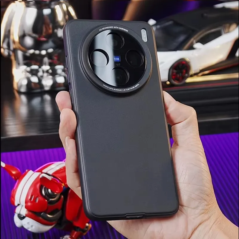 حافظة غير لامعة رفيعة للغاية مقاومة للصدمات لهاتف Vivo X200 Pro غطاء صلب واقٍ للكاميرا الصغيرة لهاتف Vivo X200 Pro