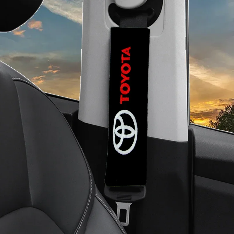 Наплечная Накладка для автомобильного ремня безопасности, защитный чехол, автомобильные аксессуары для Toyota Chr Corolla Yaris Rav4 E150 E120 Land Cruiser 200 TRD