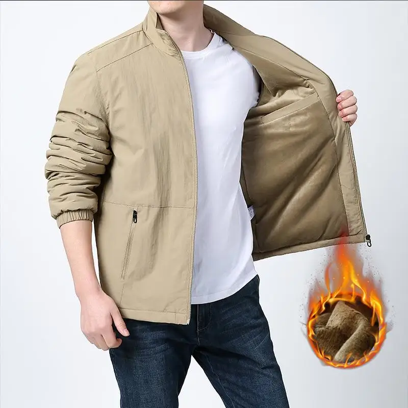 

Мужская ветрозащитная спортивная куртка Thiened Fce American Workwear Jaet в винтажном стиле с воротником-стойкой для осени и зимы, для активного отдыха и защиты от дождя