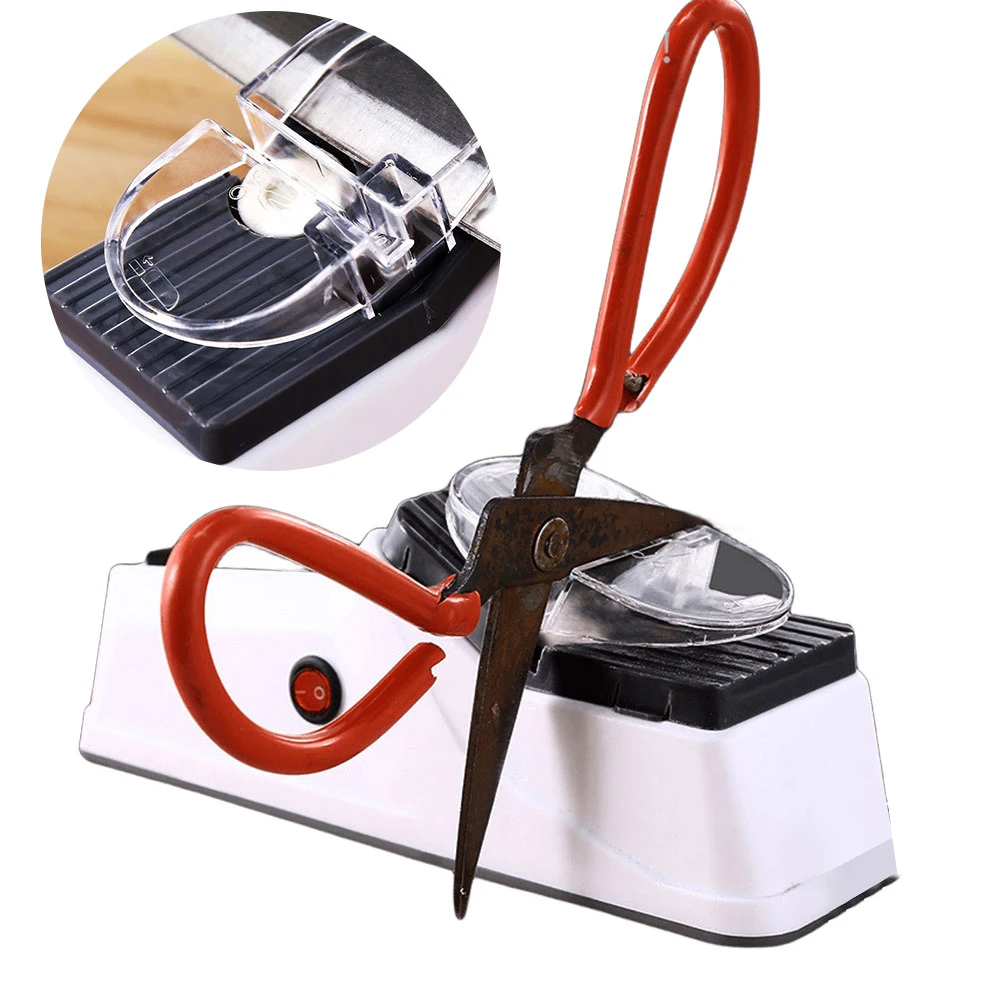 

Automatic Knife Sharpener with Protective Cover Electric Knife Sharpener Multifunction for Quick Sharpening & Polishing