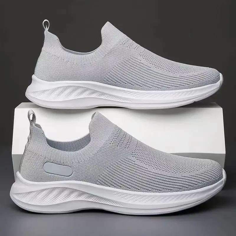 2024 Spring and Autumn New Men's One Step Lazy Casual Shoes Soft Sole Anti slip Sports Shoes Breathable Old Beijing Cloth Shoes