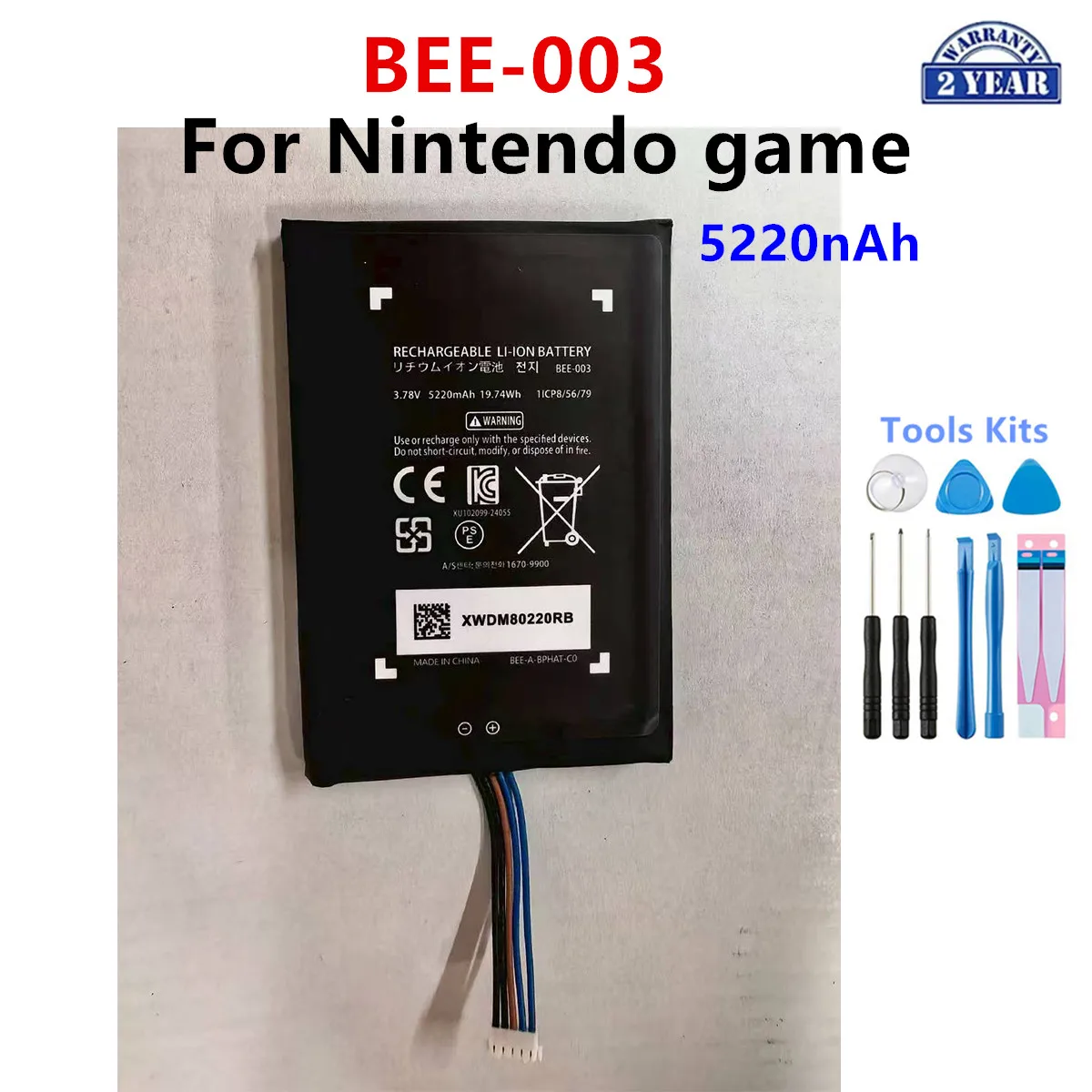 HDH-003 HAC-003/006 CTR-003 BEE-003 Bateria do Nintendo Switch Lite, konsoli Nintendo 3DS 2DS XL Switch 2017+ oraz narzędzia — zdjęcie produktu 6