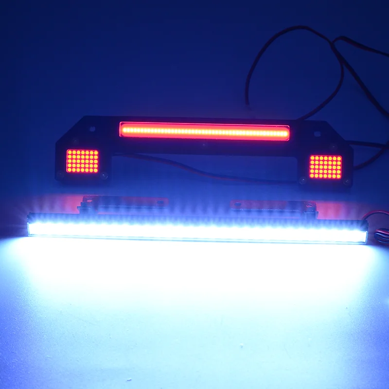 Simulação LED Luzes de Telhado Lanterna Traseira para 1/7 Arrma MOJAVE 6S 4X4 EXB RC Curso Curto Deserto Truck Car