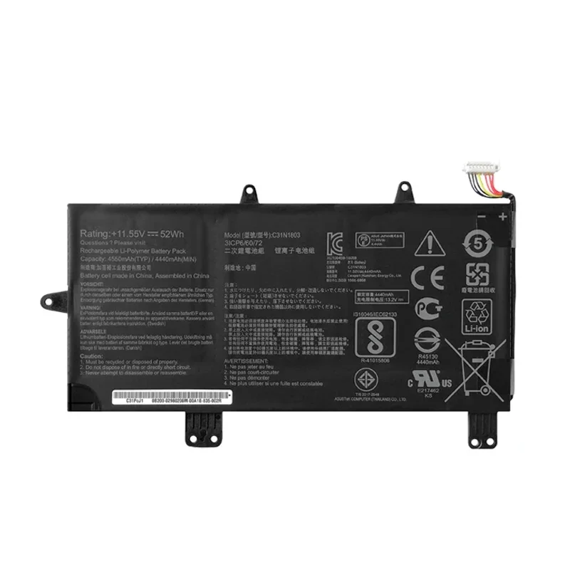 LMDTK New C31N1803 11.55V 52Wh Laptop Battery For  ZenBook Pro 14 UX480 UX480FD UX450FD Series Notebook 3ICP6/60/72 C31P0J1