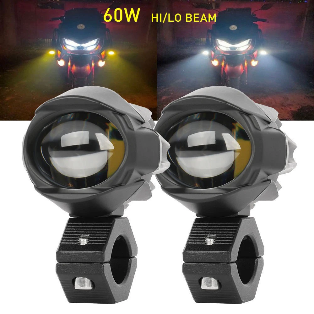 

Motorcycle Fog lights For BMW R1200GS ADV F800GS F700GS F650GS K1600 LED Auxiliary Fog Lamp Yellow White Spotlight Driving Light