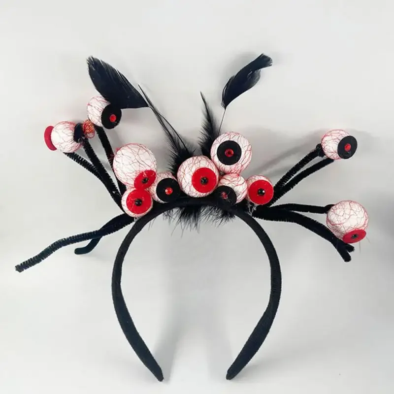 Halloween Headband Funny Costume Bat Pumpkin Spider Devil Hair Clip Ghost Festival Hair Accessory Happy Halloween Party Decor