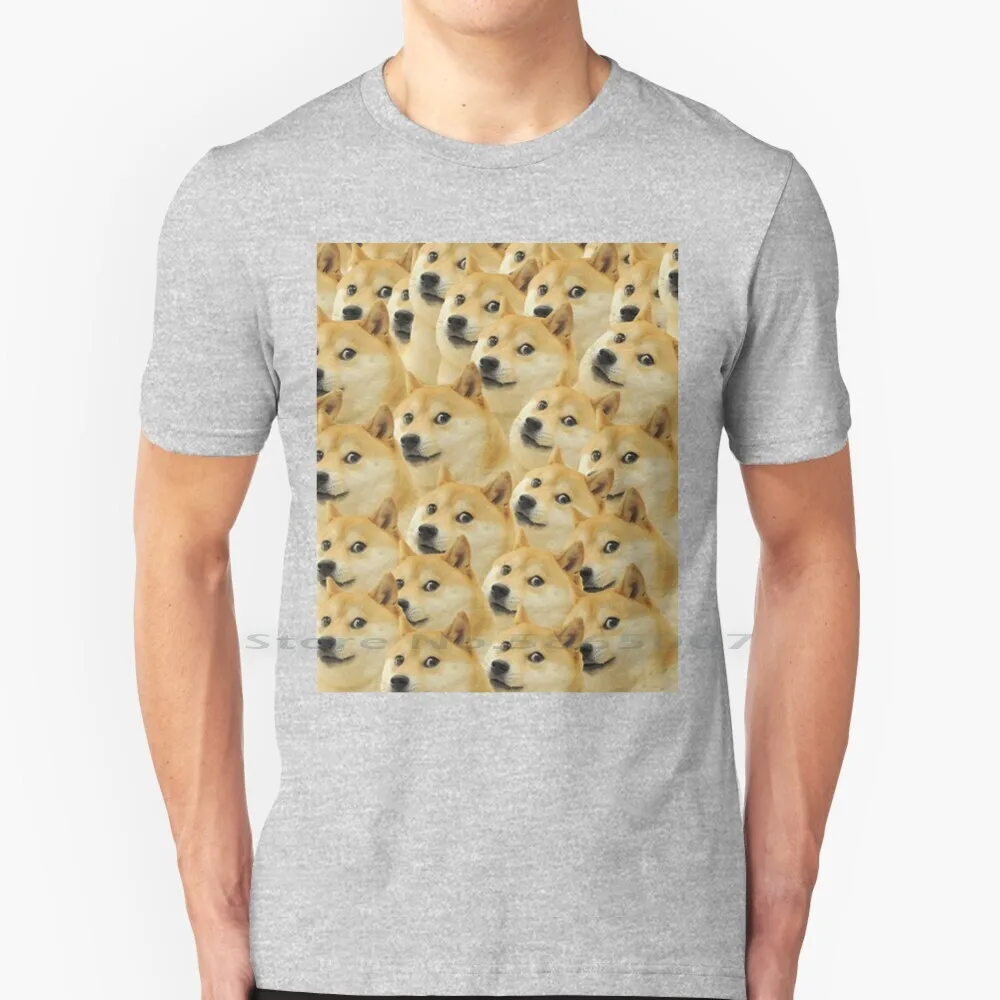 Such Doge 100% Cotton T Shirt Doge Meme Kys Internet Geek Cool Pattern Shibe Shiba Inu Tee Short Sleeve Long Sleeve Gift