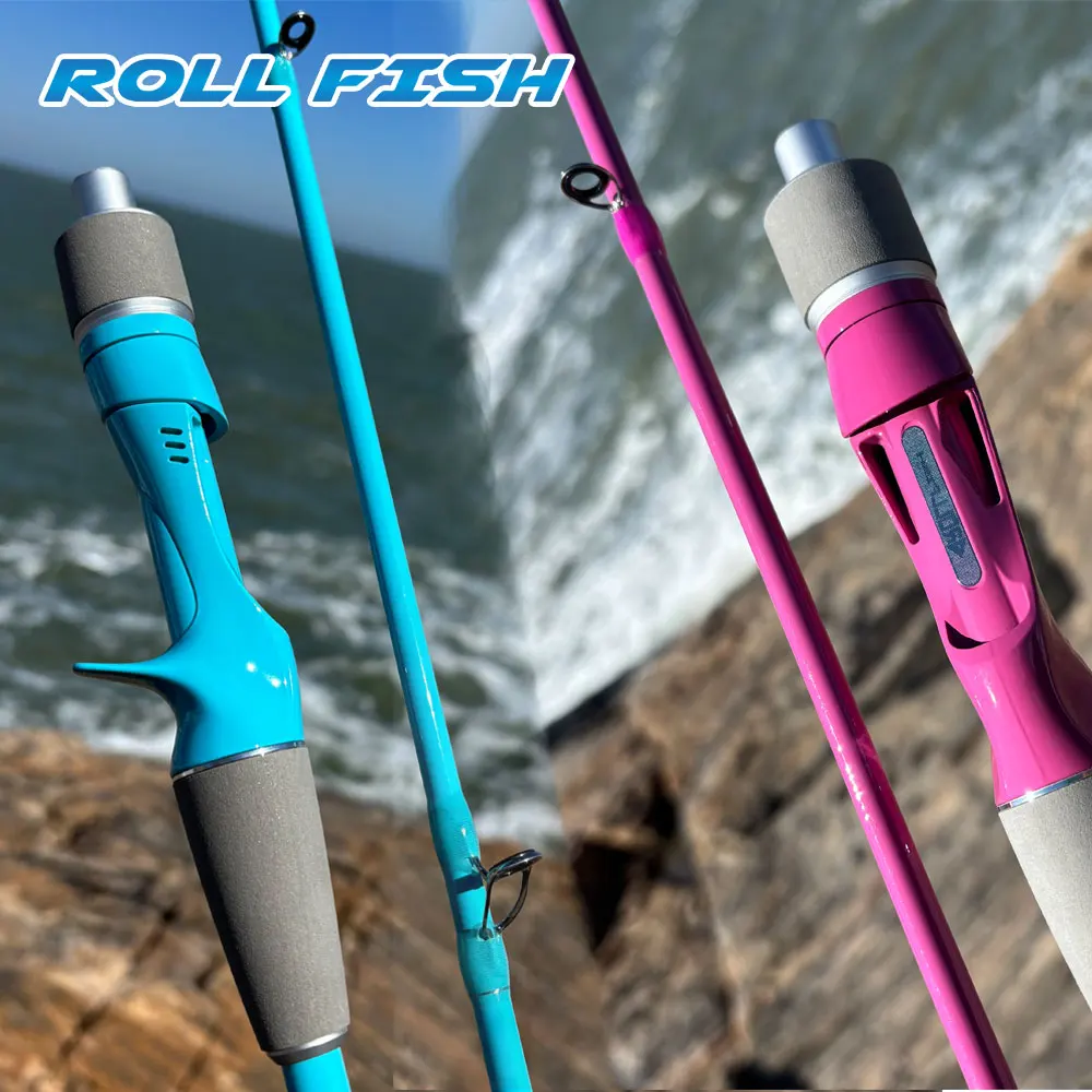 

Удилище ROLLFISH Titanium Tip Octopus Squid Cuttle из карбонового волокна для кастинга и медленного джиггинга, легкое, для морской рыбалки с лодки, 5.74 фута