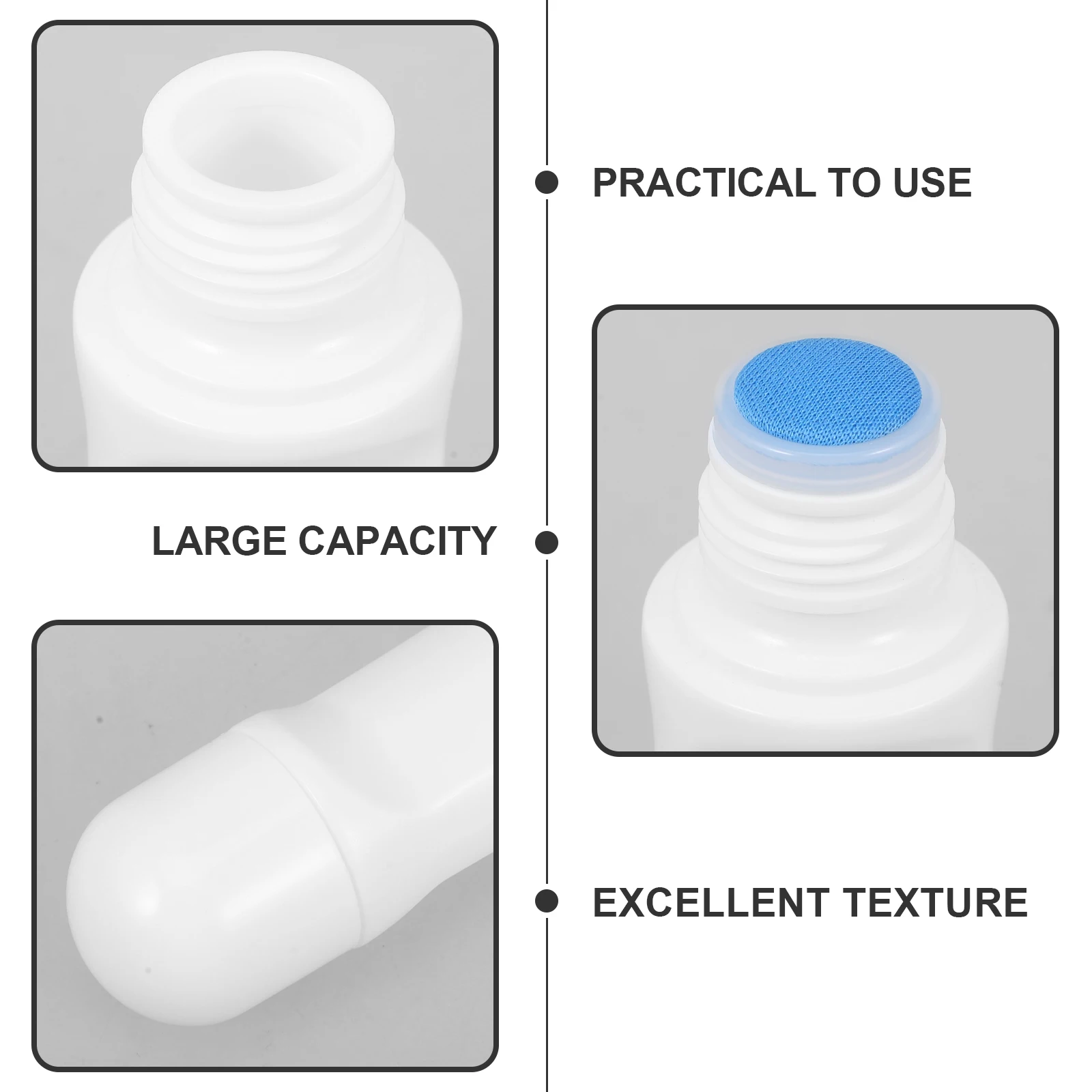 

6 Pcs Flat Liniment Bottle Travel Refillable Capacity Empty Bottles