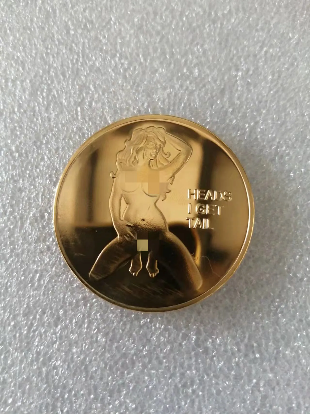 Sexy Woman Coin Get Tails Head! Adult Challenge Lucky Girl Commemorative Coins Gold Coin