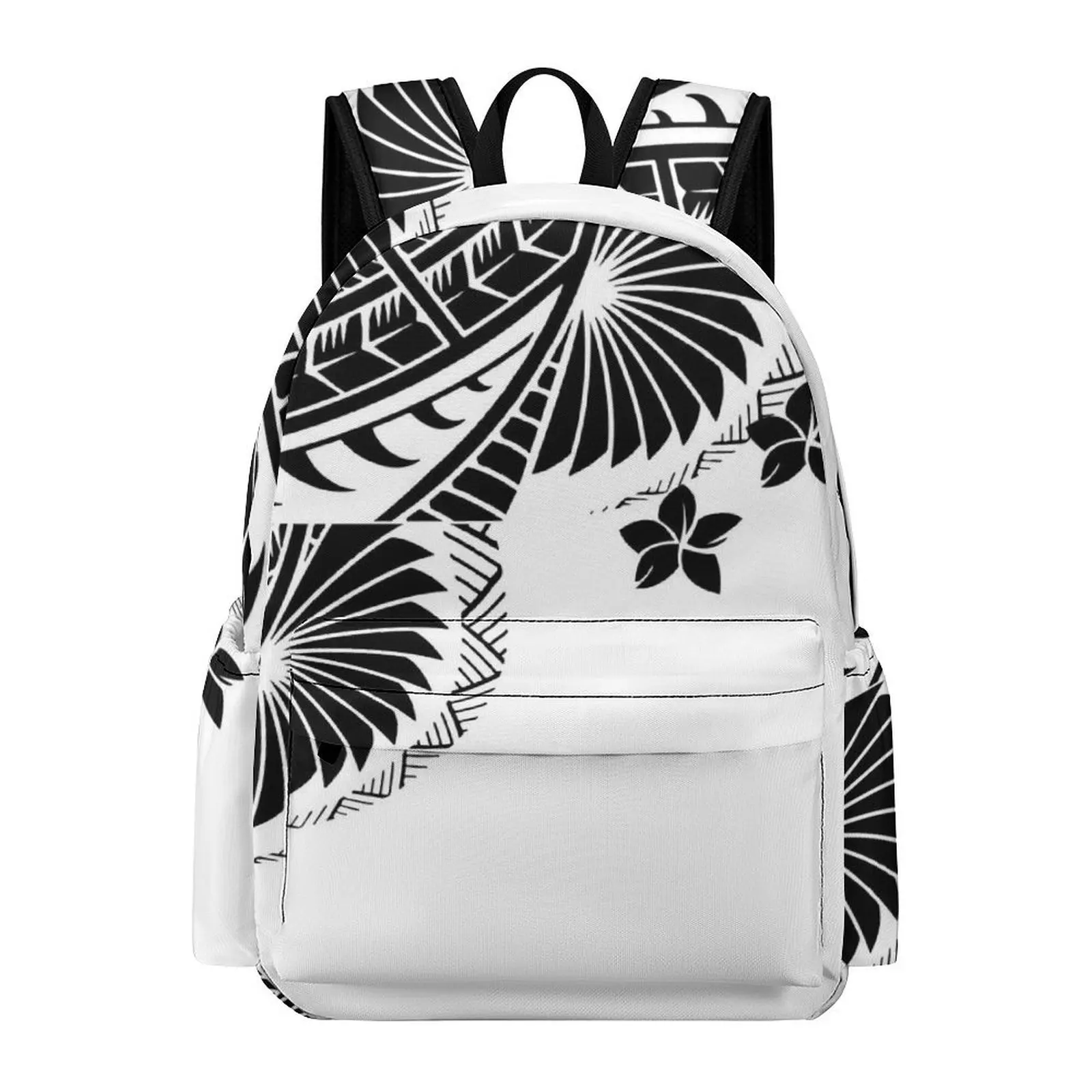 حقيبة ظهر مدرسية مطبوعة على الطراز البولينيزي قابلة للتخصيص، حقيبة كمبيوتر محمول ذات سعة كبيرة، حزام كتف قابل للتعديل #1