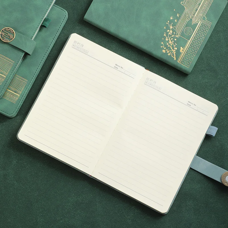 Chinese-style Notebook Xiangyun Magnetic Buckle 100-page Forbidden City Style For Business Notepad Meeting Minutes Gift Box