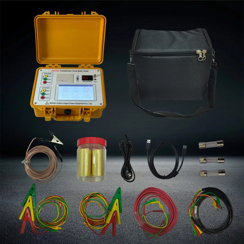 2026 Built-in Battery Three Phase TTR Touch Screen PTs CTs Z-type Transformer Ratio Group Polarity  Turns Ratio Tester
