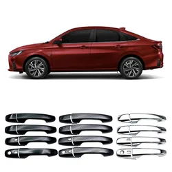 For Toyota Yaris Ativ/Vois 2022+ Auto Parts ABS Chrome Exterior Door Handle Cover with Smart Keyhole Lock Cover Car Styling