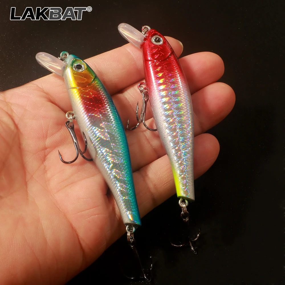 LAKBAT Schwimmender Minnow-Angelköder-Set 9,2g 8,8cm Wobbler Karpfen Bass Rassel-Swimbait 2/3/5 Stück Jerkbait Crankbait Hard Pesca – Detail 2