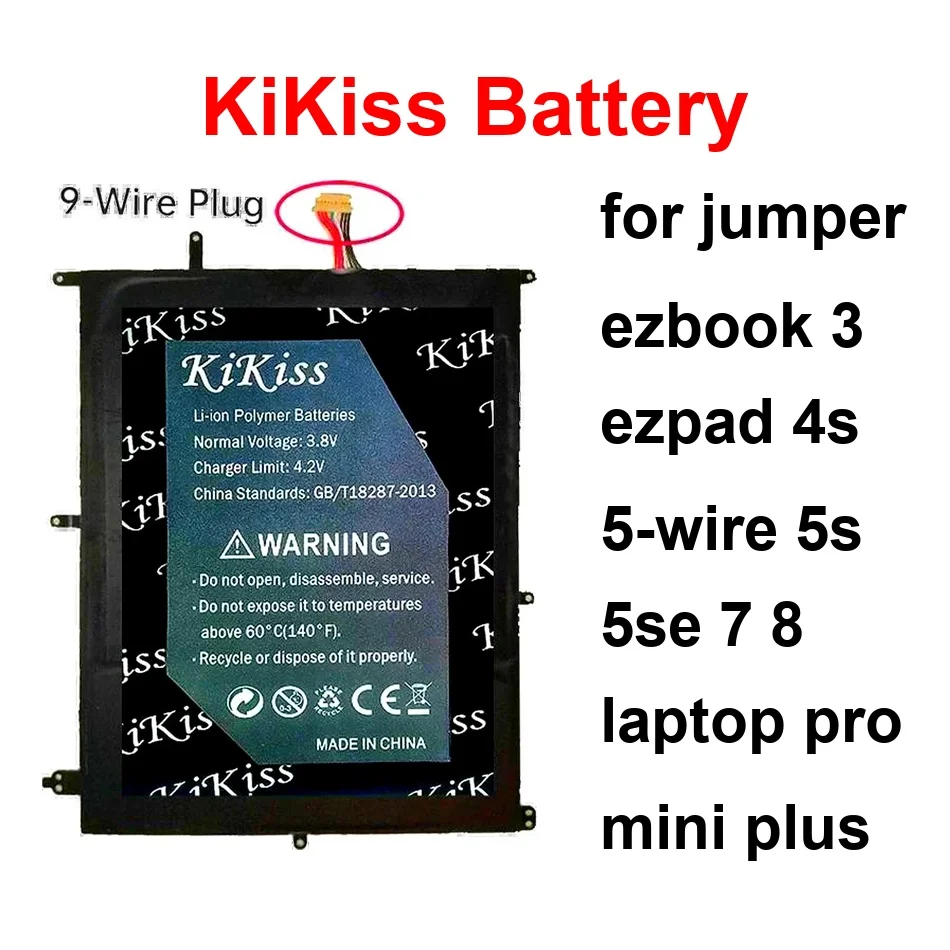

Laptop Battery Safe EZPAD8 6100-11000mAh For Jumper Ezbook 3 Ezpad 4S 5-Wire 5S 5SE 7 8 Laptop Pro Mini Plus