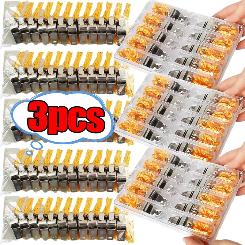 

Профессиональный громкий свисток из нержавеющей стали, спортивный реферический свисток для тренинга, футбола, баскетбола, волейбола, аварийного выживания