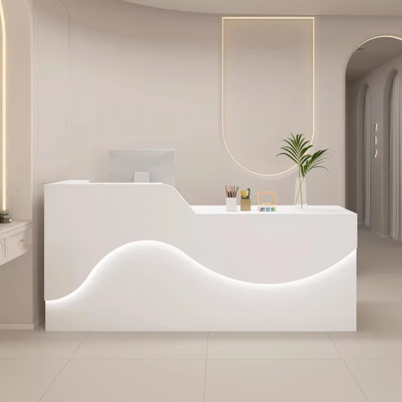 

Display Luxury Reception Desks Modern Executive Beauty Salon Reception Desks Minimalist Aesthetic Mostrador Trendy Furniture