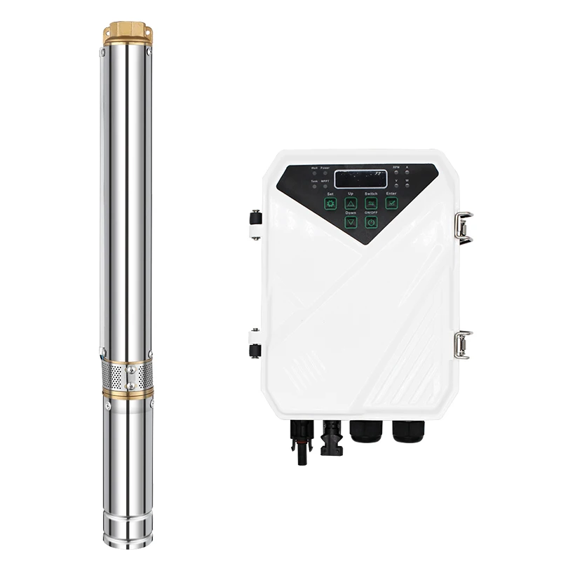 Ac Dc Solar Submersible Deep Well Pump Water Irrigation Solar Pump