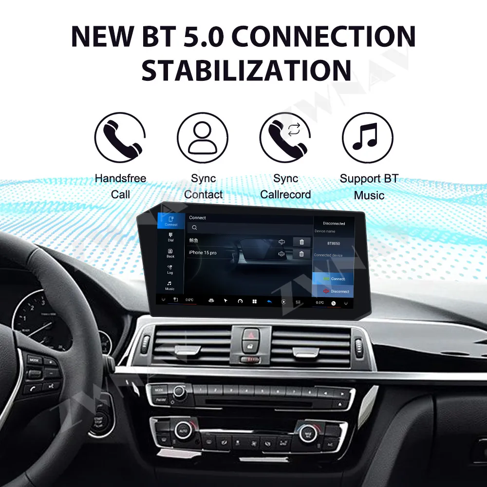 

12.9" Touch Screen For BMW 3Series GT 2013-2017 Android 14 GPS Navigation WIFI 4G BT Carplay Car Multimedia Player Head Unit