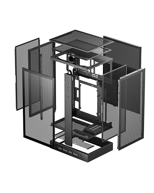 حافظة Deepcool CH270 الرقمية تدعم اللوحة الأم Mini-ITX/M-ATX مع شاشة رقمية ثابتة للألعاب
