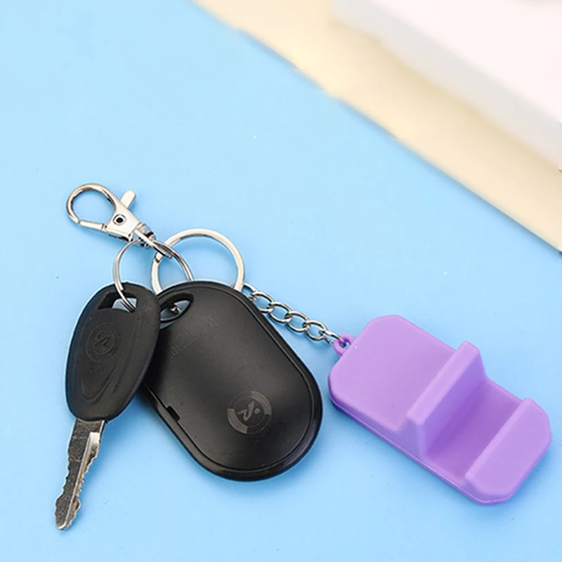 Key Ring Cell Phone Mini Holder PVC Material Outdoor Portable Desktop Cell Phone Holder for Any Model of Cell Phone