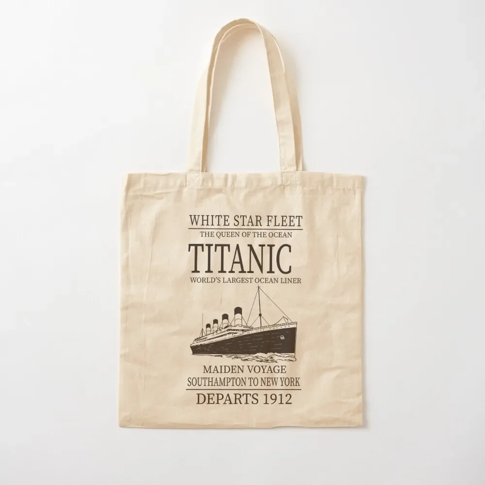 

Titanic Vintage Poster Cruise Sinking Ship Atlantic Ocean Maiden Voyage Tote Bag Shopper woman shopping bag Tote Bag