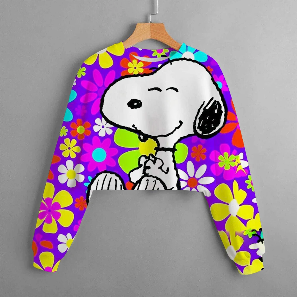 New Autumn fashion new Snoopy sportswear cartoon style round neck sportswear for girls hooded sweatshirt