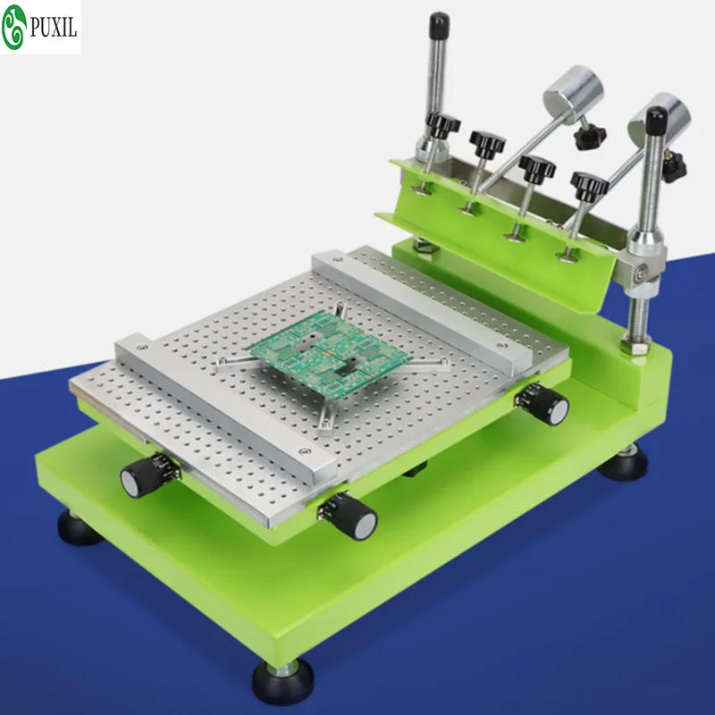 280X320mm high-precision manual screen printing machine SMT solder paste PCB circuit board manual small tablet equipment