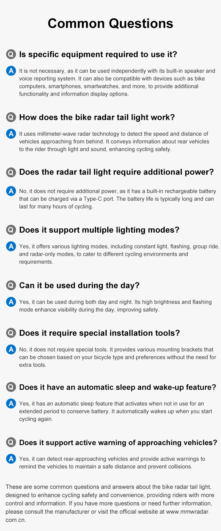 Jradar W100 Bicycle Rearview Radar Cycling Radar Tail Light Brake Sensing Lamp Saddle Seatpost Ebike Waterproof Bike Taillight