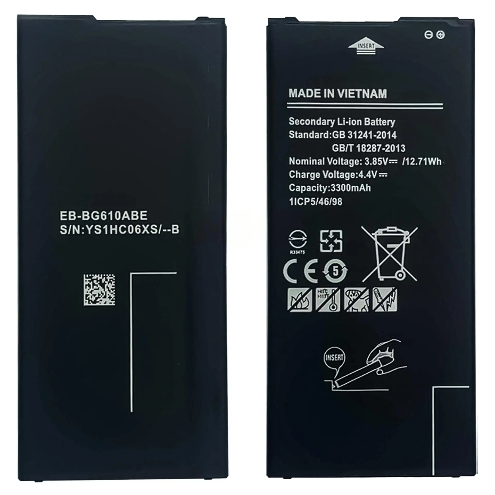 Аккумулятор EB-BG610ABE 3300 мАч для Samsung Galaxy J7 Prime 2016/J4 Plus/J7 Prime 2018/J4 Core/G610, аккумулятор для мобильного телефона