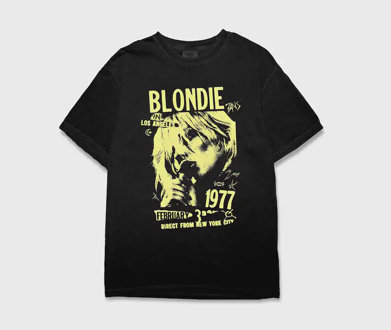 Рубашка Blondie 1977 Direct From New York City в винтажном стиле, Blondie Live at the