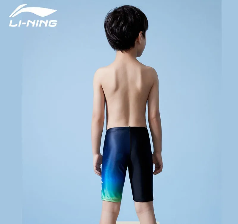 Boys' Professional Waterproof Competition Swim Trunks Cap Glasses Children UV Protection Quick-Drying Surfing Beach Swim Shorts