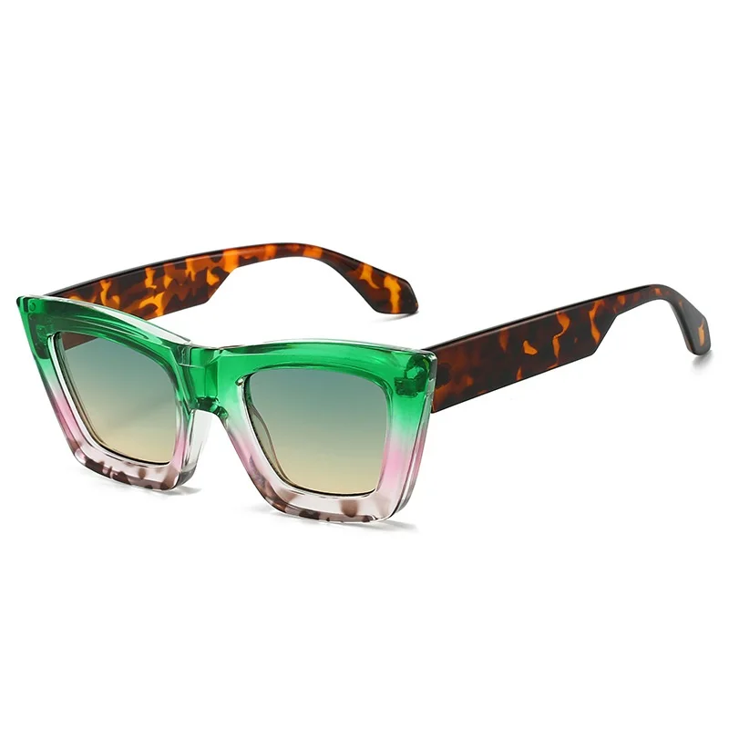 

New Fashion Gradient Cat Eye Sunglasses Women Vintage Square Shades Brand Designer Gafas Luxury Sun Glasses UV400 Eyewear Oculos