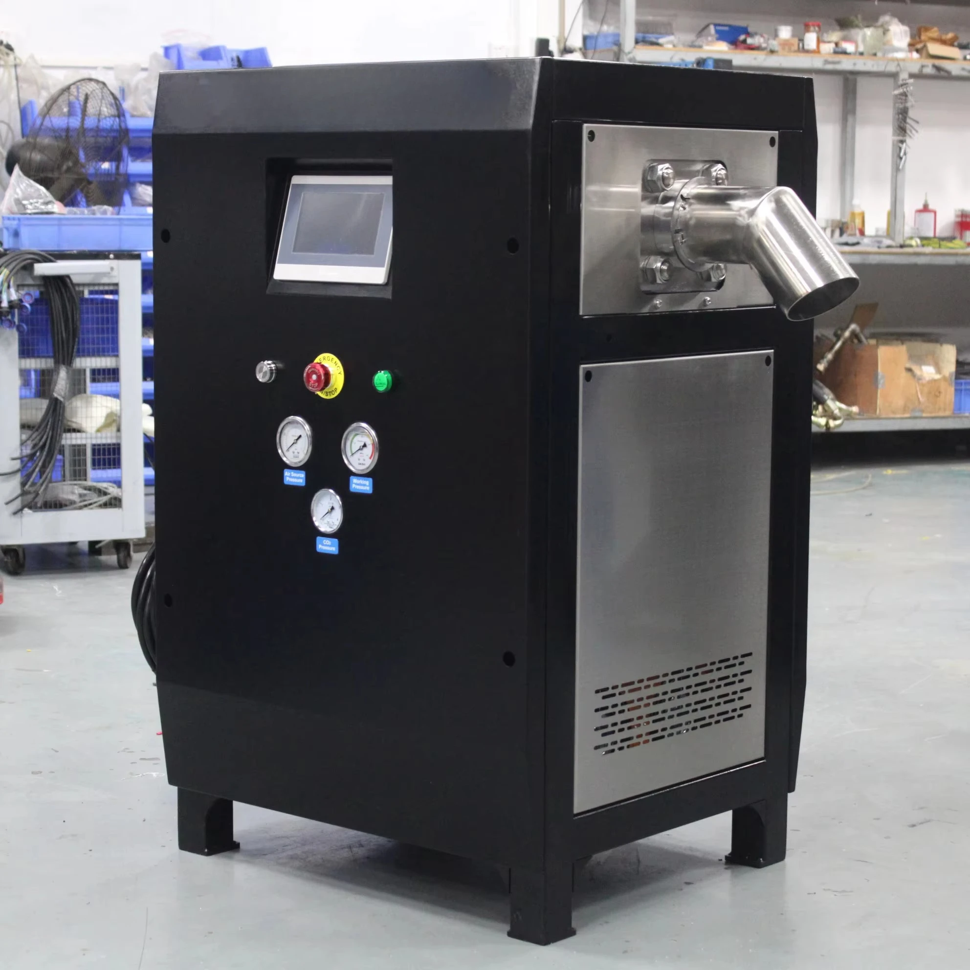 Small Dry Ice Maker 50kg/h Dry Ice Pelletizer Machine Price Portable Dry Ice Cleaning Machine Sale