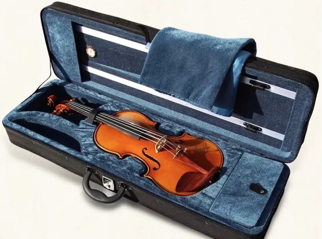 كمان 4/4 خشب القيقب مصنوع يدويًا بالكامل أداة وترية ذات أداء احترافي #4