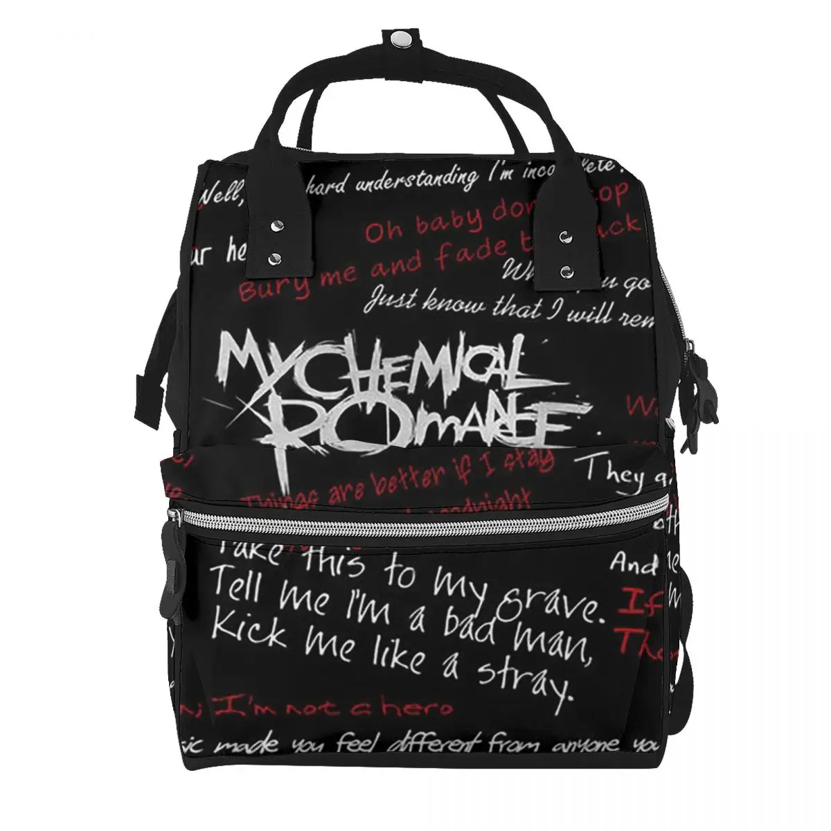 Mcr Band Punk Rock My Chemical Romance Student Backpack School Bag Hiking Travel Daypack for Men Women Bookbag Shoulder Bags