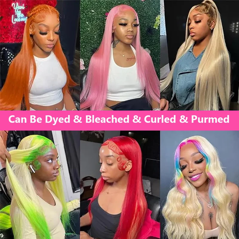 613 Blonde Wig Human Hair 30 Inch 13x4 13x6 HD Lace Front Wig Straight Human Hair Wigs For Women Transparent Lace Frontal Wigs