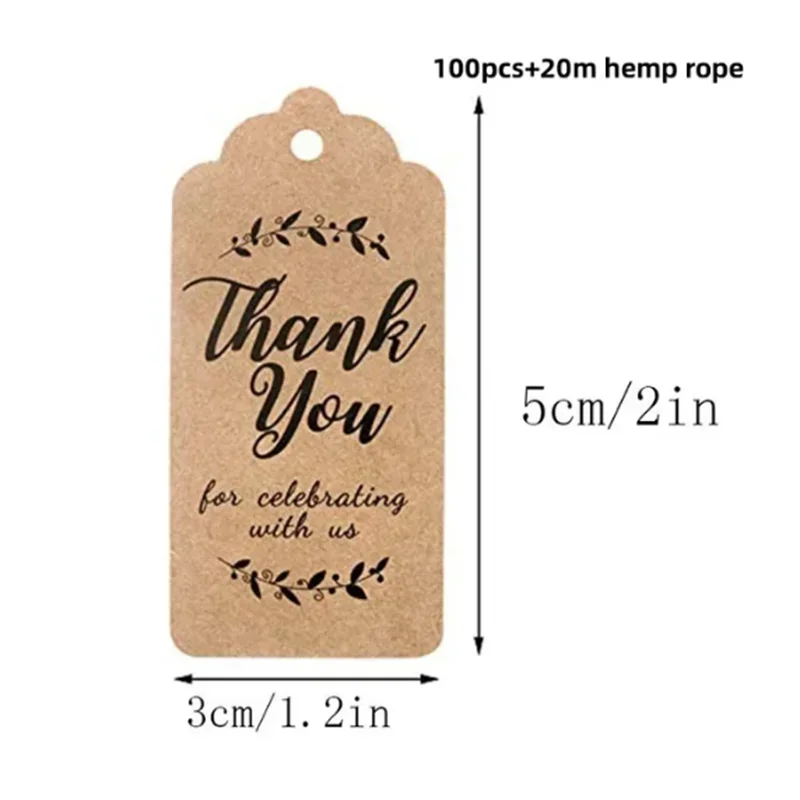 100pcs+20m hemp rope. Thank you for celebrating with us. Handmade tags, gift decorations, blank price tags