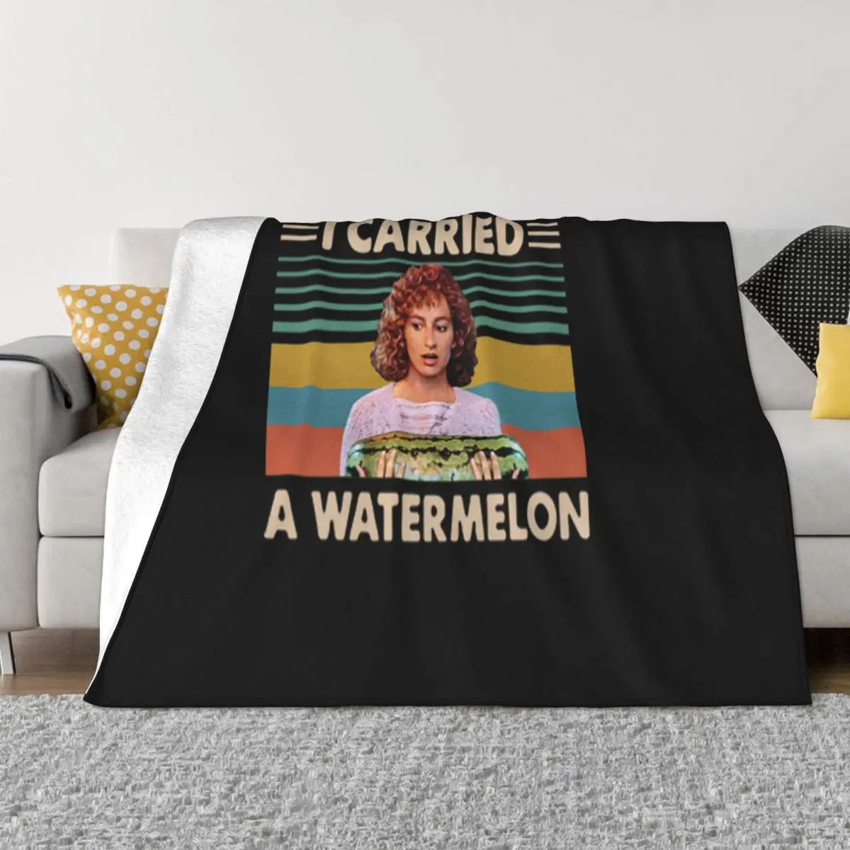 וינטג 'אני נשאתי אבטיח ריקוד מלוכלך רוקדות נשים מחכות גברים וינטג' homme לזרוק שמיכה