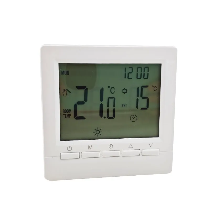 Battery Powered Digital Thermostat for Gas Boiler Room Programmable Heating Temperature Controller Hand Wall Mount ME83B