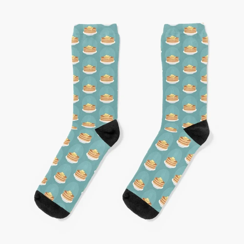 

Pancake with Melting Butter Socks golf sports stockings Men Socks Women's