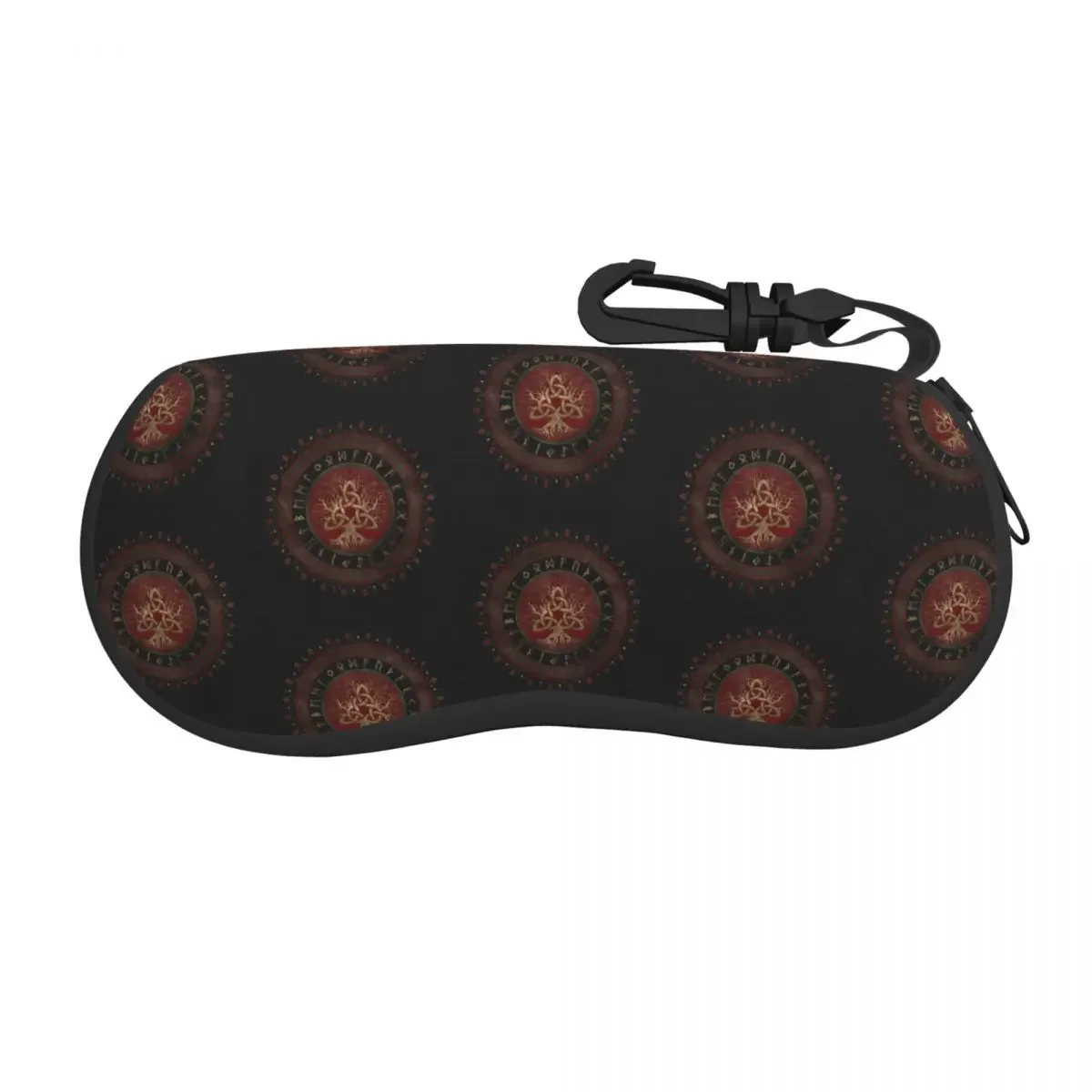 Tree Of Life With Triquetra Black Red Leather And Gold Glasses Case  Norse Yggdrasil Shell Eyeglasses  Sunglasses Box