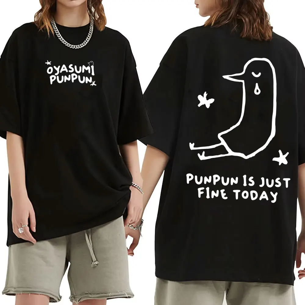 Anime Oyasumi Punpun Punpun Is Just Fine Today T Shirts Goodnight Punpun T-shirt Tops Summer Men Women Funny Manga Streetwear